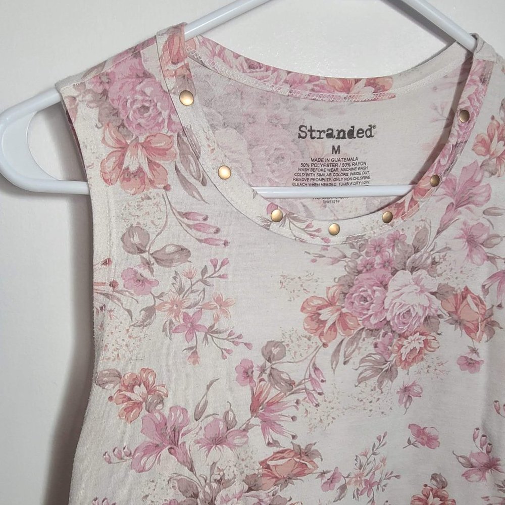 ADORABLE FLORAL SLEEVELESS TANK